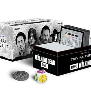 USAopoly Trivial Pursuit The Walking Dead AMC Board Game 18+ Black 600 Questions